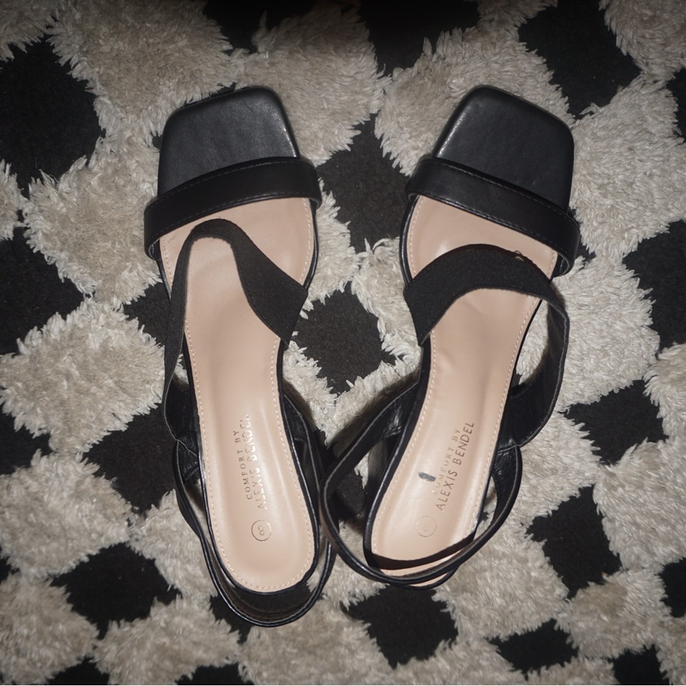 Black Heels With Strap